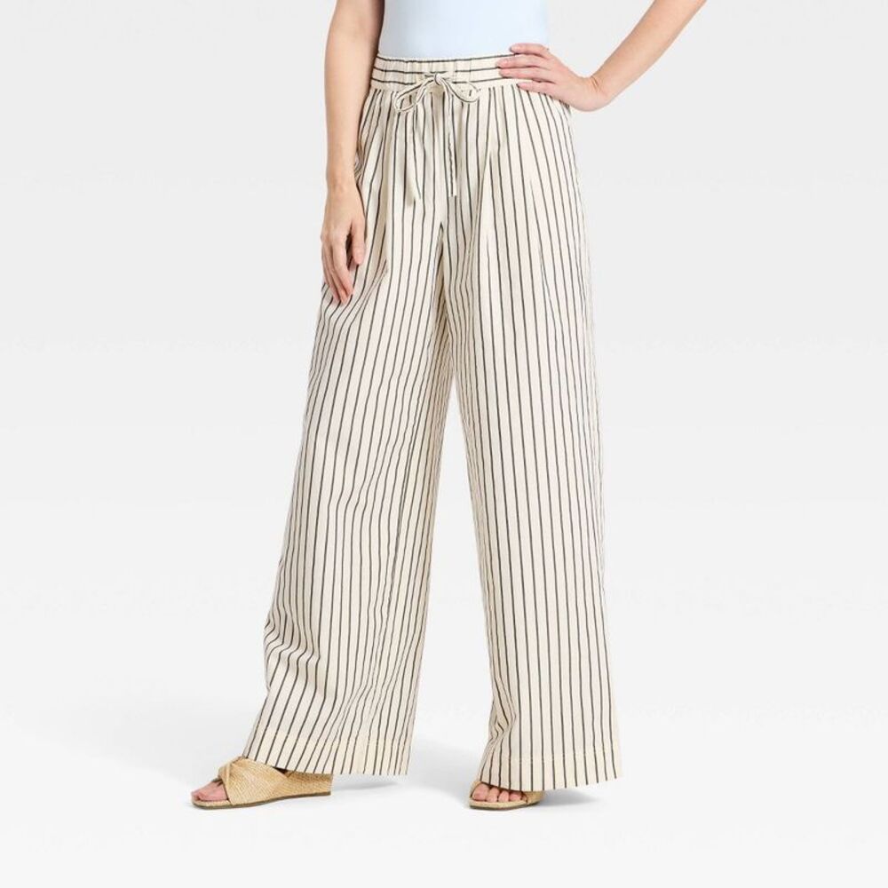 Women'S Pull-On Twill Pants - Cream S